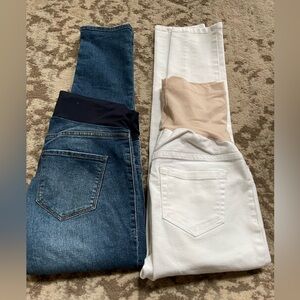 Lot of 2 Maternity Jeans size Small and XS